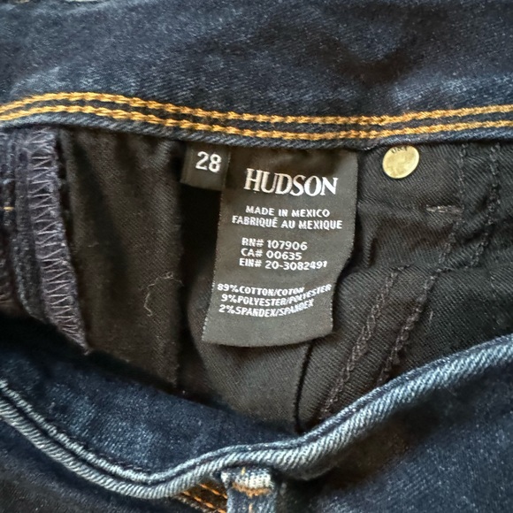 HUDSON Skinny Ankle “Collin Flap” pair of Jeans, size 28, NEVER WORN